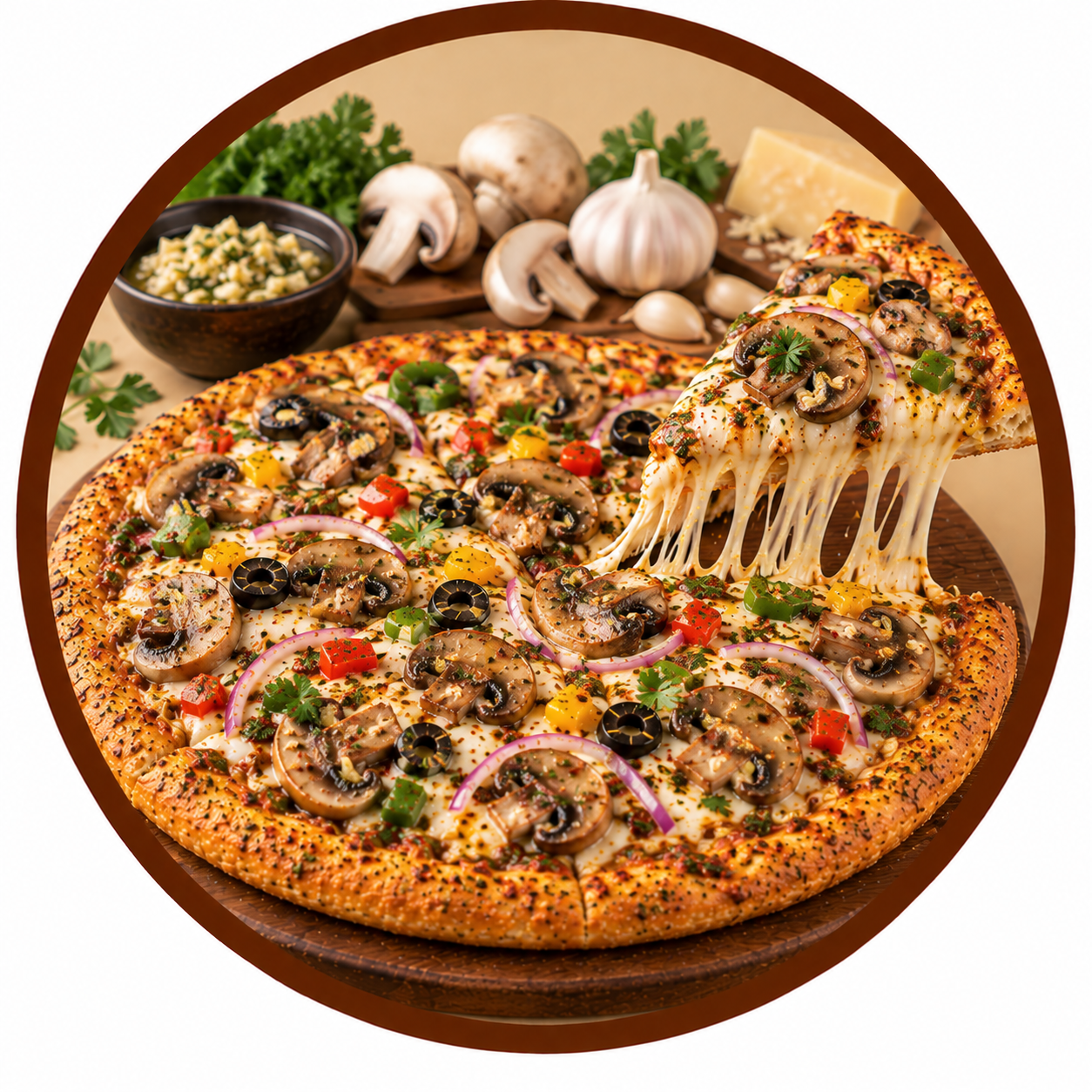 Mushroom Garlic Twist