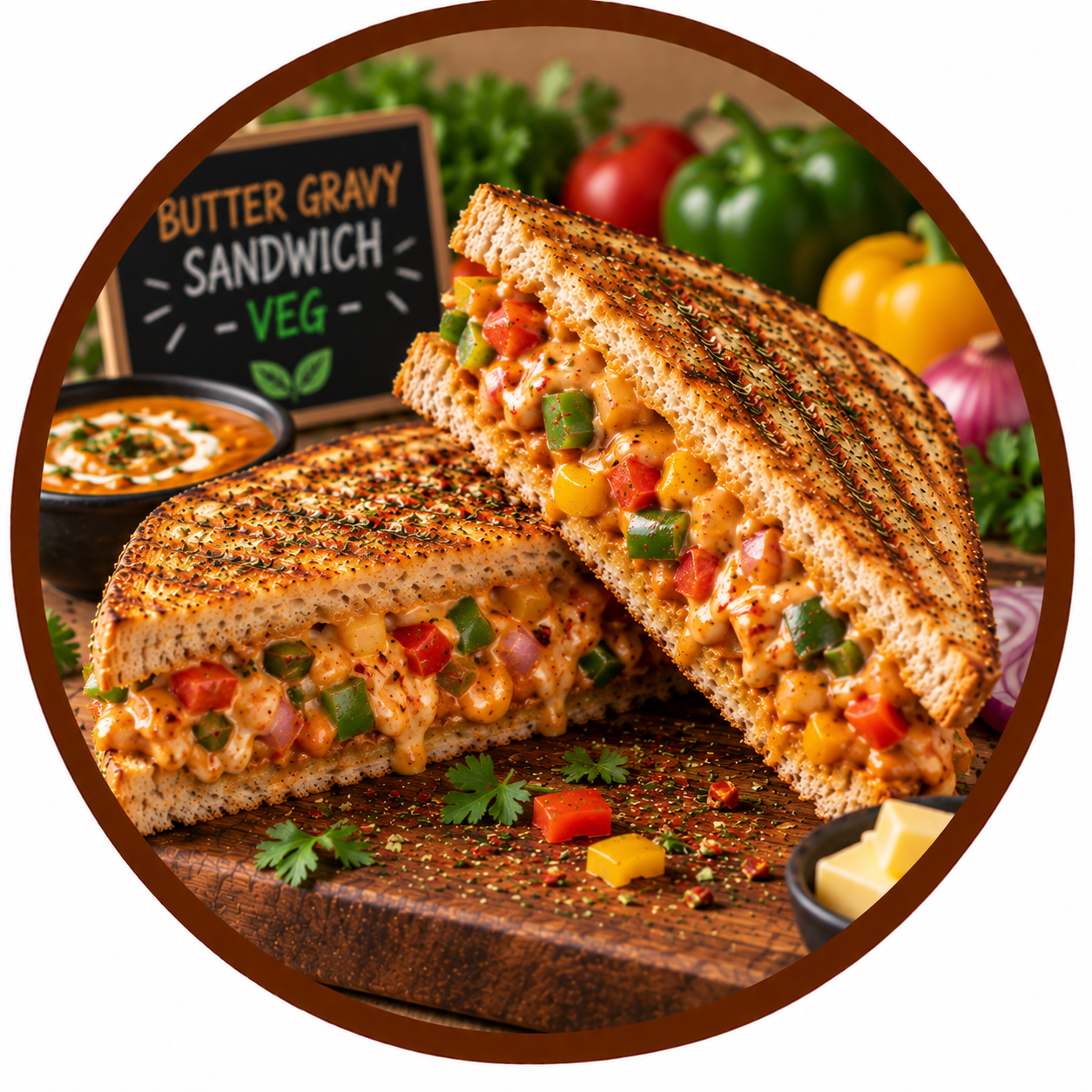 Butter Gravy Sandwich-Veg